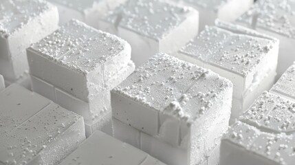 Foam block texture with macro detail for building construction