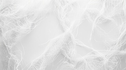 Fototapeta premium White mesh on a blank white surface with room for text
