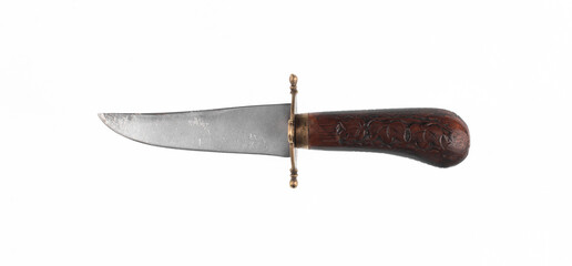 vintage officer dagger isolated on white background