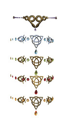 3d render tiara fantasy jewelry