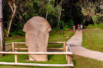 San Agustín Archaeological Park, Huila, Colombia. 2012/01/30. A UNESCO World Heritage site, it...