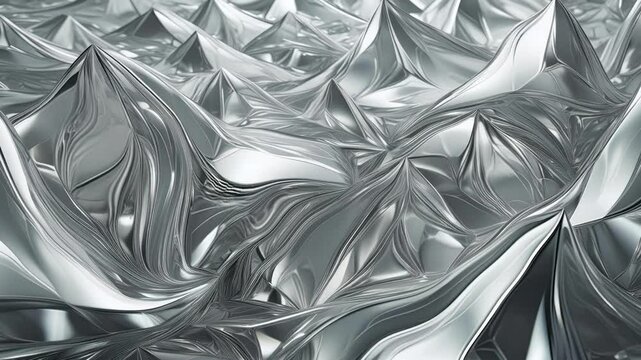 Silver metal background with a very large amount of shiny material