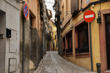 Narrow street of Toledo, Spain