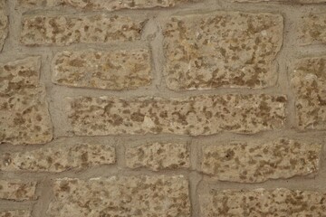 Close Up Of Stone Wall And Moss