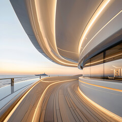 deck of a luxury yacht