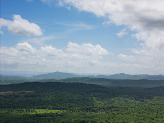 Naklejka premium Green hill valley