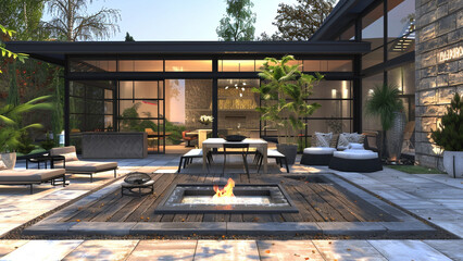 Fototapeta premium realistic high-resolution photo of exterior, with detailed background