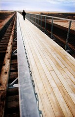 Fototapeta premium Walking On A Boardwalk