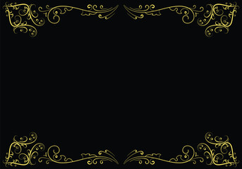 ornament frame style art design 2