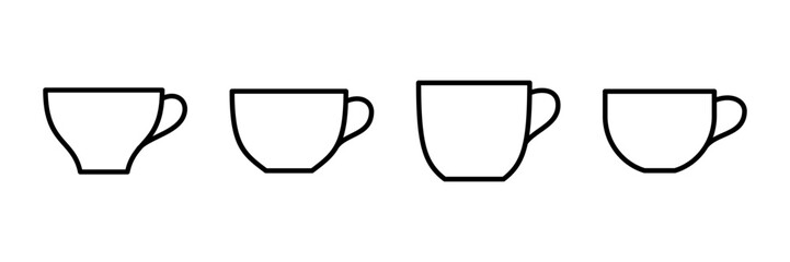coffee cup icon vector isolated on white background. Coffee cup icon. Coffee vector icon. Tea