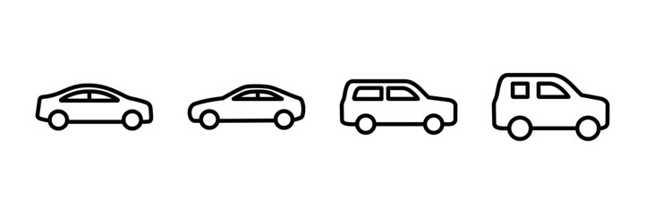 Car icon vector isolated on white background. Car icon vector.