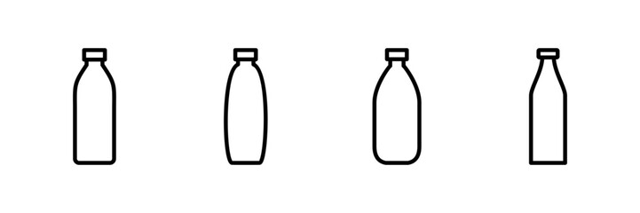 Bottle icon vector isolated on white background. Bottle vector icon