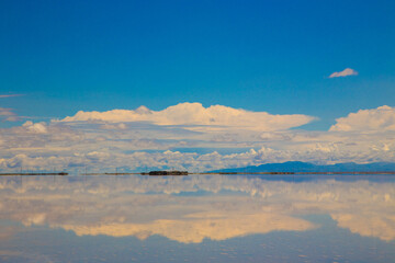 clouds over the lake