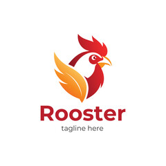 Fototapeta premium Amazing rooster logo design vector