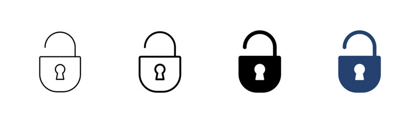 Lock icon set. Padlock icon vector. Encryption icon. Security symbol