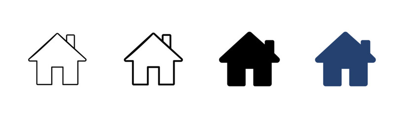 House icon set. Home icon vector