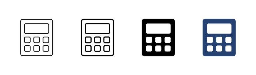 Calculator icon set. Accounting calculator icon. calculator vector