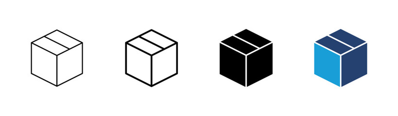 Box icon set. box vector icon, package, parcel