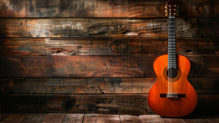 Obraz premium guitar on wood