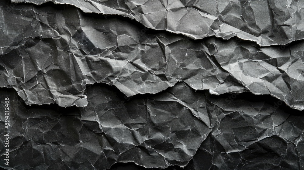 Poster crumpled black paper texture. great for use as a background or to create distressed effects.