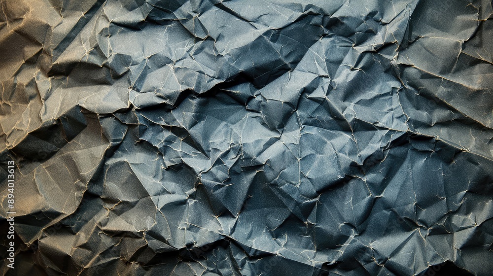 Poster a close-up image of crumpled paper. this image can be used as a background or texture for various de