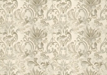Elegant Beige Swirl Pattern Luxury Wallpaper Design