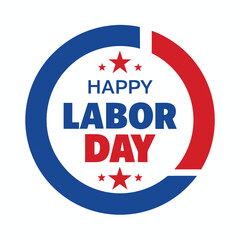 Happy labor day hand lettering background banner template. Vector illustration .