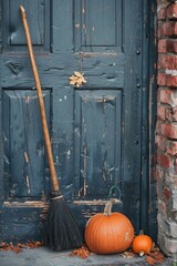 autumn still life with pumpkins