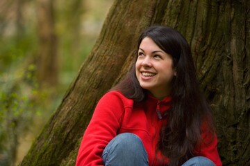 Naklejka premium Woman Smiling
