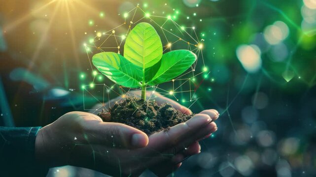 A corporate report highlighting ESG (Environmental, Social, Governance) metrics within the green energy sector, showcasing sustainable business practices in the renewable energy industry
