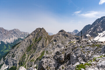 Mountain tour to the Vorderer Drachenkopf in the Mieminger mountains in Ehrwald