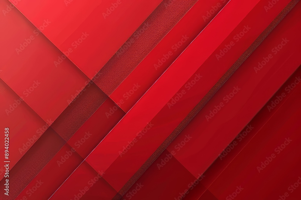 Aufkleber red geometric shape background, gradient luxury and elegant abstract background with line and shadow