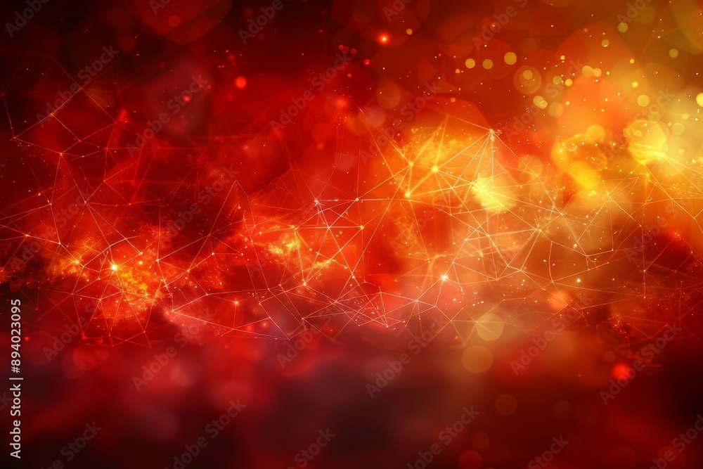 Poster colorful red gradient fluid flow smoke in mesh colorful ink, abstract galaxy background with the col