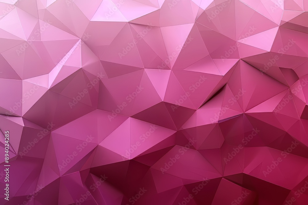 Poster pink and purple gradient technology triangular abstract background, abstract polygonal pattern, conc