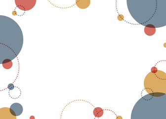 円形オブジェクトのポップなフレーム