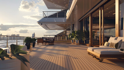  realistic high-resolution photo of terrace, with detailed background