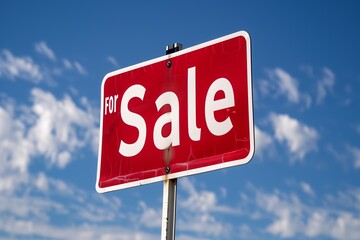 Obraz premium Isolated For Sale Sign Real Estate Property Listing Web Graphic Generative Illustration