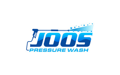 Illustration vector graphic of pressure power wash spray logo design template