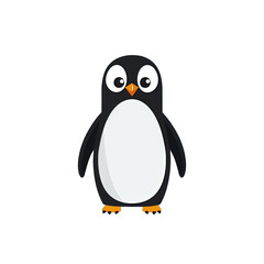 Obraz premium Cartoon Cute Penguin, Clipart, Isolated on Transparent Background