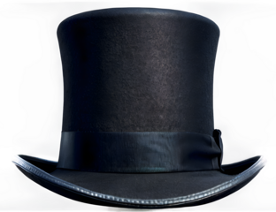 Luxurious black top hat with stunning decorative accents for a touch of elegance and sophistication