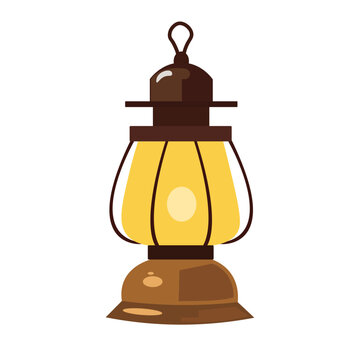recommend clip art: Kerosene oil lamp vector illustration, old kerosene lantern clip art isolated on white background, vintage garden lanter, camping portable lamp image
                    