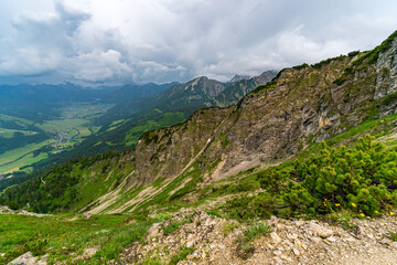 Mountain tour in Schattwald from the Wannenjochbahn to the Kuhgrundkopf