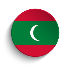 Maldives flag button