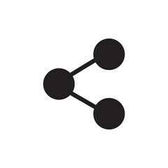 Connection icon, vector flat black illustration on white background..eps