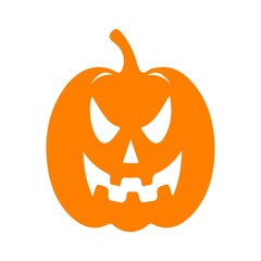 Jack O Lantern halloween pumpkin clip art design on plain white transparent isolated background for card, shirt, hoodie, sweatshirt, apparel, card, tag, mug, icon, poster or badge