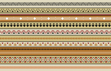 Ethnic tribal Aztec african colorful stripe background. Seamless tribal pattern, folk embroidery, traditional geometric Aztec ornament. design for fabric, textile, print, rug, paper