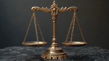 Flat lay banner with copy space for justice and law concept.