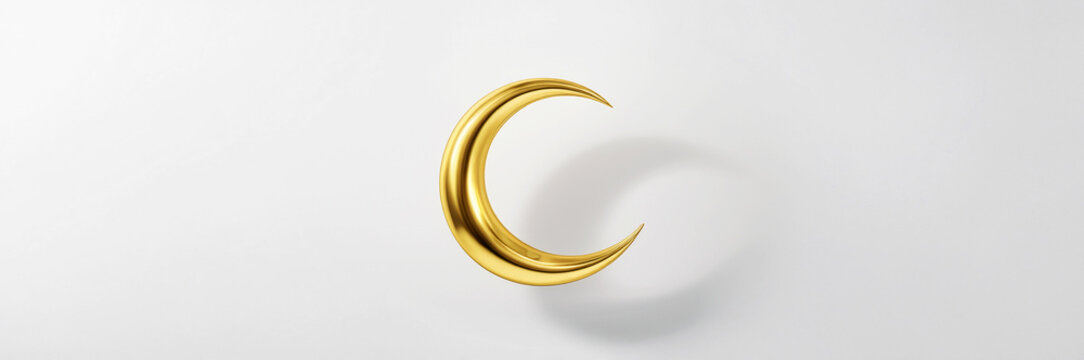 Moon forming a crescent shape on a white plate, perfect for a healthy snack or dessert