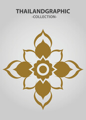 Vector element ethnic decorative ornament ethnic thai illustration