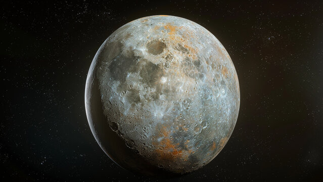  realistic high-resolution photo of Haumea, with detailed background